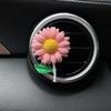Sunflower Car Perfume Fragrance Car Air Conditioner Vent Decoration Flower Diffuser Stone Fragrance Car Interior Bouquet for Women