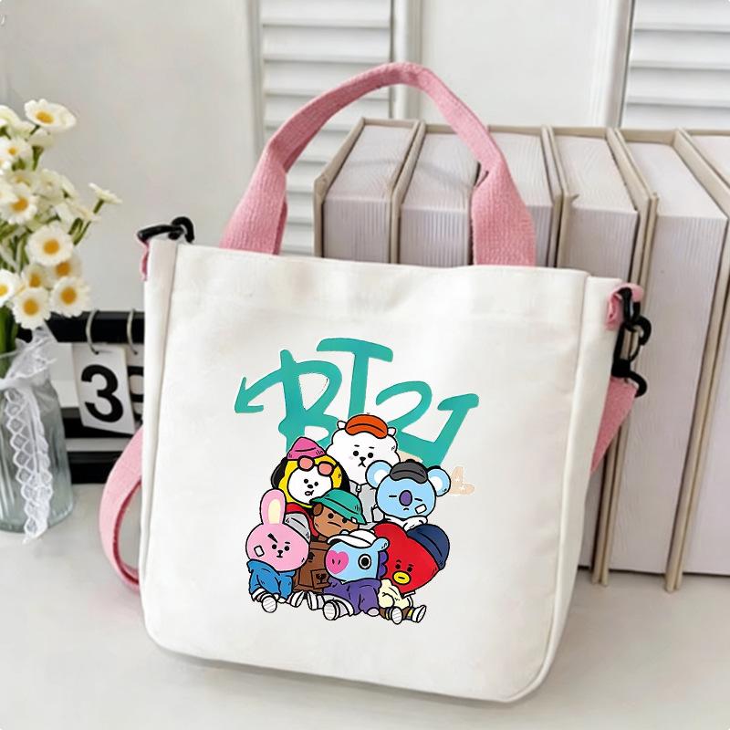 Korean Boy Group Canvas Shoulder Bag - Best Seller Student Handbag