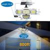 278LED Solar Lights 4 Head Adjustable with 3 Lighting Modes IP65 Waterproof Solar Lights Outdoor Garden Security Lights