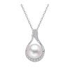 New Necklace for Women, French Style, Gentle Temperament, High-end Feeling, Water Droplet Shaped Versatile Collarbone Chain