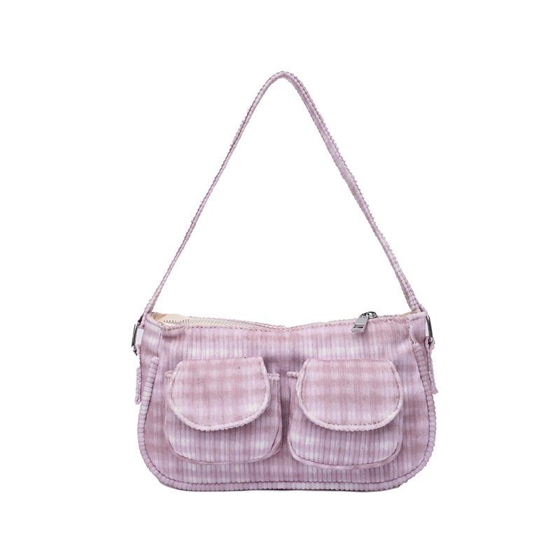 Sweet Plaid Bag, Foreign Style Cute Messenger Bag 2025 New Spring Fresh College Style Shoulder Small Square Bag