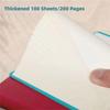 PU Soft Cover Square Notebook Candy Colors Notepad Book Thick Notebook  Office Students Supplies