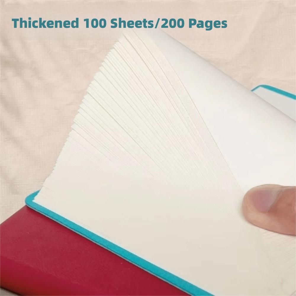 PU Soft Cover Square Notebook Candy Colors Notepad Book Thick Notebook Office Students Supplies