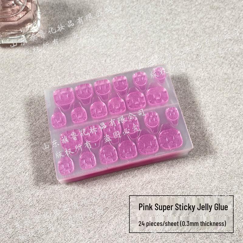 Ultradünne Hochgeschwindigkeits-Abziehbare Gel-Nagelsticker - Starke Doppelseitige Tragbare Nagelspitzen-Patches