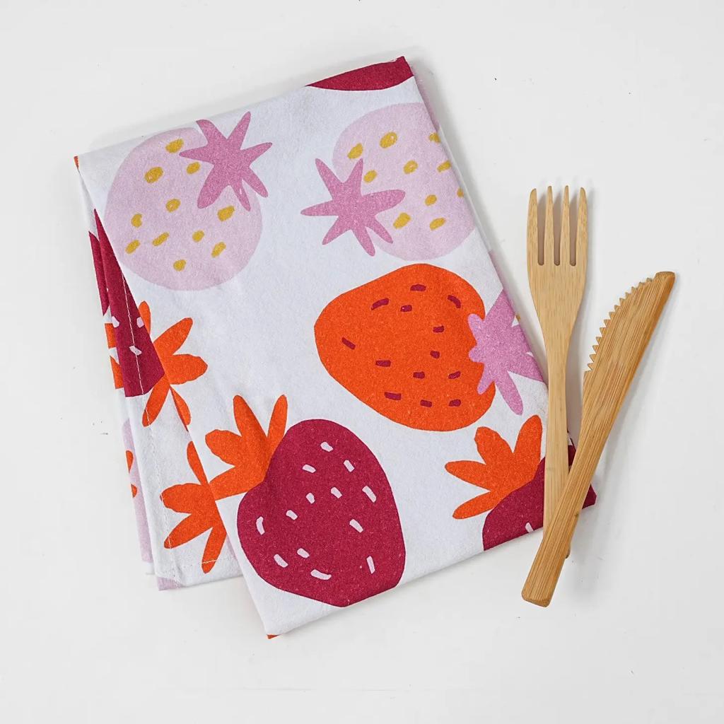 Cotton Linen Napkins ,Table Runners, Placemats Flour Sack Towel Custom Printed Kitchen Dish Tea Towel