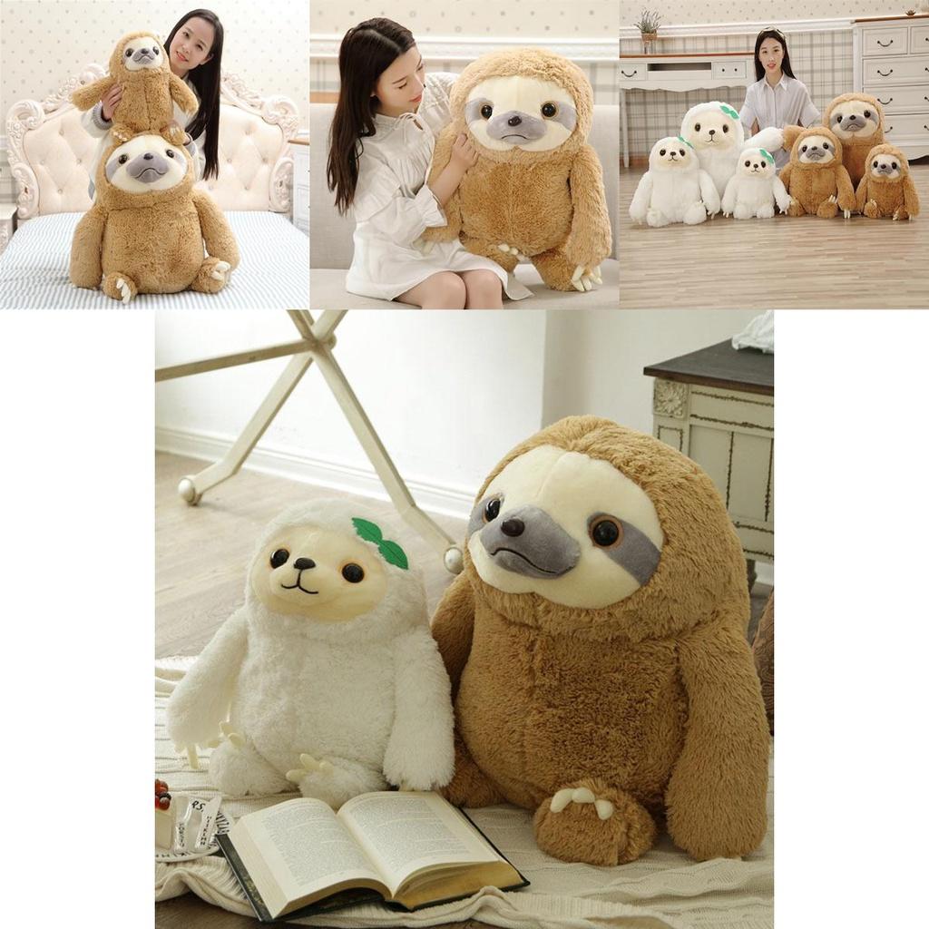 Adorable Giant Sloth Stuffed Plush Toy Pillow Cushion Perfect For Christmas Gifts