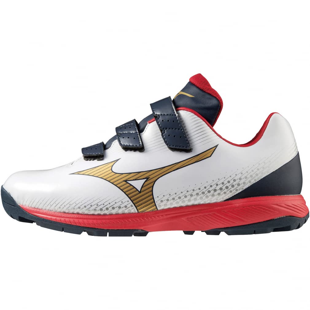 Baseball Training Shoes Light Revo Trainer CR Navy x Red [Mizuno] Men's 27.0