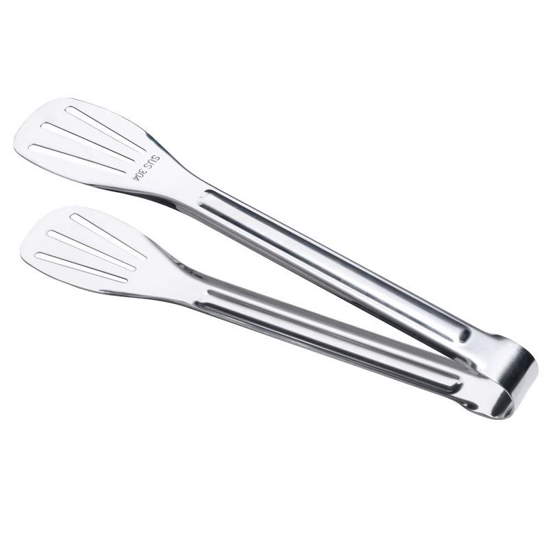 304 Stainless Steel Kitchen Tongs: Multi-Purpose for Grilling, Baking, and Pan-Frying
