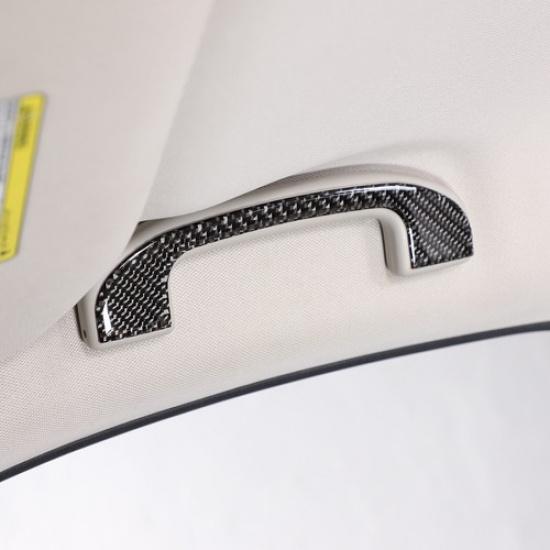 Soft Carbon Fiber Interior Roof Handle Sticker For Nissan Pathfinder 2013-18