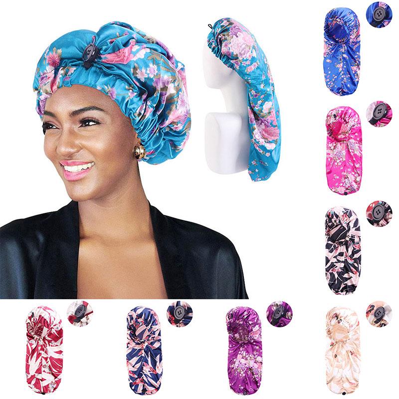Night Cap Satin Cap Long Hair Care Cap 