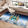 1PC rug Football Manchester Crest Carpet, Chair Rug,Area Rug for Office Bedroom living rooms bedroom, Doormat decor Christmas fan gifts