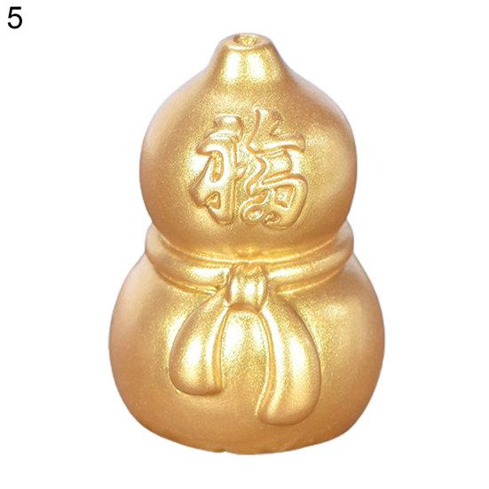 Auspicious Imitation Gold Ingot Ornament Plastic Mascot Display Crafts Home Decor