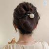 Retro Ponytail Twist Hair Clips  Pearl Shark Clip Hairpins Barrettes Hairgrip Hair Accessories For Women