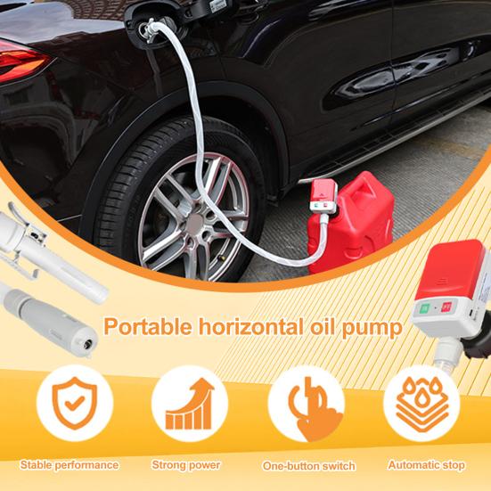 Automatic Fuel Transfer Pump with Auto-Stop Easy To Use Battery Powered Universal Portable Gas Can Electric Pump