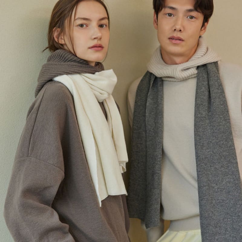 atempo WOOL KNIT MUFFLER_grey