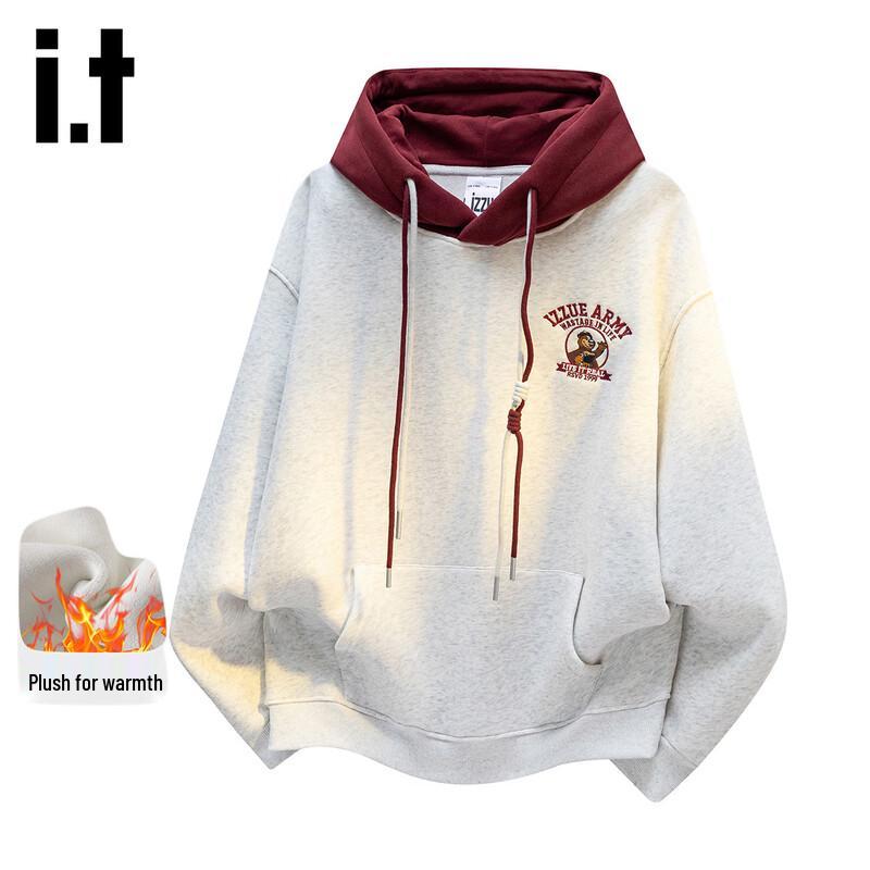 Izzue It Damen Fleecegefütterter Hoodie mit Bärengrafik