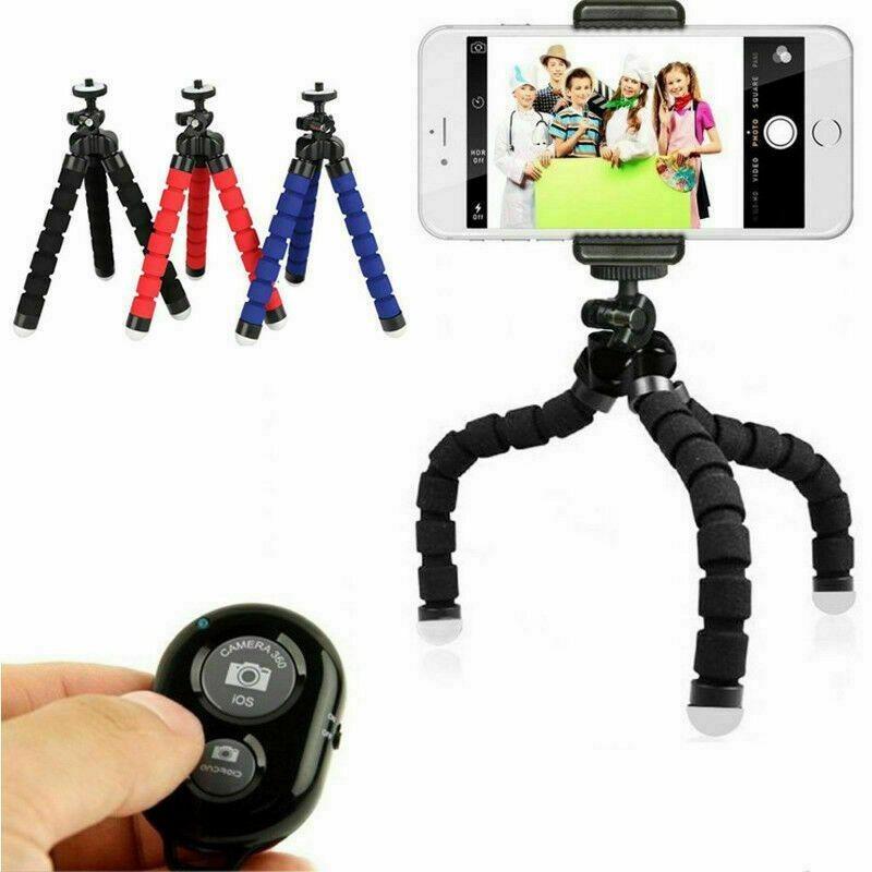 Universal Mobile Phone Holder Tripod Stand For Iphone Camera Remote With