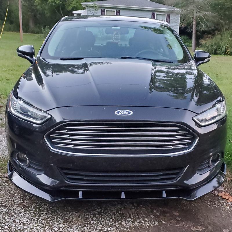 HTTYYX Lesklý černý přední nárazník auta Splitter Lip Diffuser Body Kit Spoiler Guard Pro Ford Mondeo Fusion 2013 2014 2015 2016