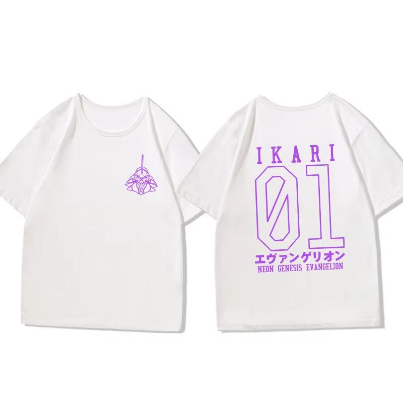 Eva T Shirt Men's Two-dimensional Asuka Lingpoli Short-sleeved Animation Peripheral Half-sleeved Clothes