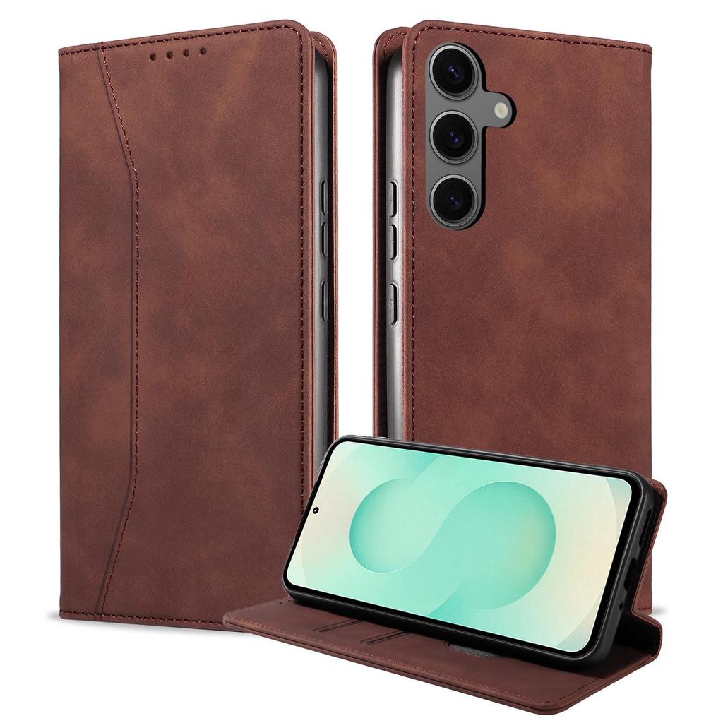 Magnetic Leather Flip Case for Samsung S24 Ultra - Protective Cover for Models A15, A34, A55