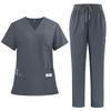Four-Way Stretch Quick-Dry Elastic Uniform Set for Nurses and Salon Workers
