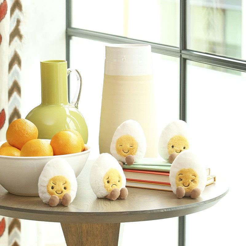 Fun Boiled Egg Foodie Series Plush Toy Soothing Doll Cute Mini Doll Gift