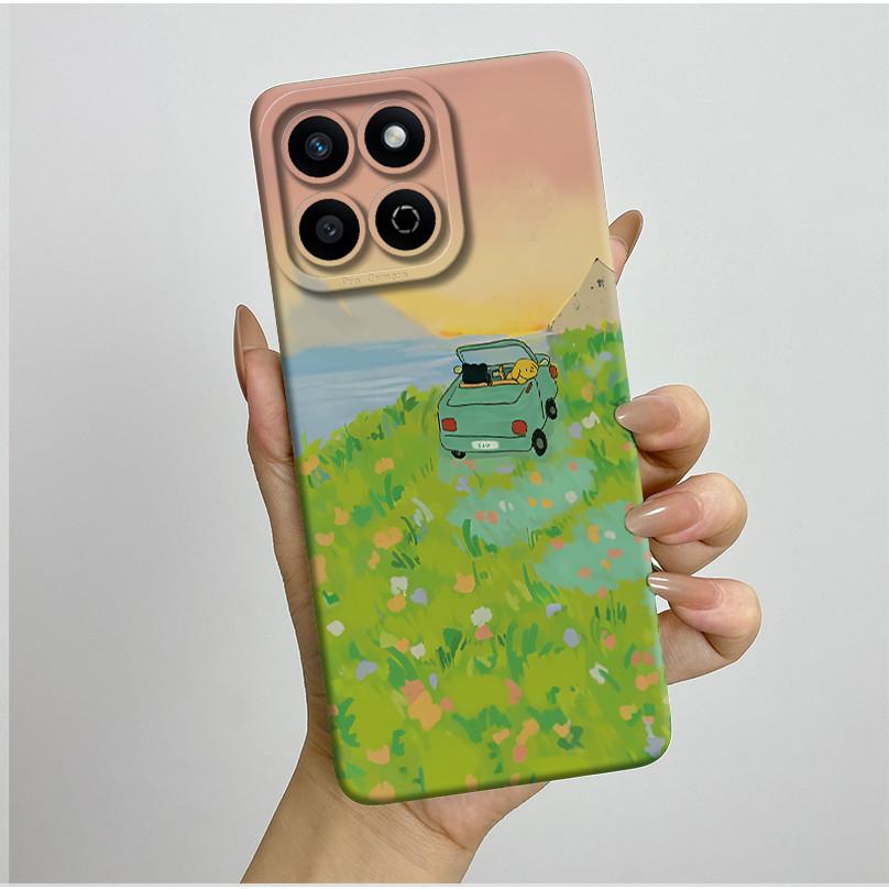 

For Honor X7c 200 Smart Phone Case Pretty Butterfly Flowers TPU Soft Silicone Shockproof Protective Back Covers Anti Slip Fundas Honor 200 Smart