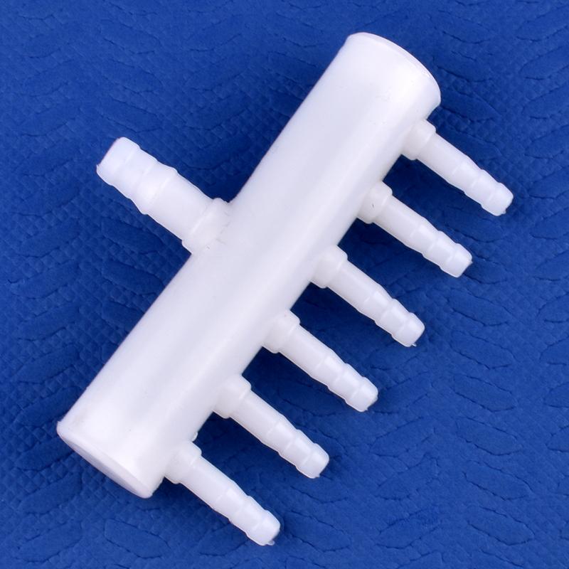 8-5mm 4~20 Head Oxygen Gas Diverter Aquarium Fish Tank Hose Joint Air Pump Oxygenation Distributor Porous Gas Drainage Connector
