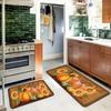 1Pcs Anti Fatigue Kitchen Rugs Autumn Pumpkin Print Waterproof Non-Slip Thick Cushioned Kitchen Mat Heavy Duty Comfort Standing Mat for Kitchen