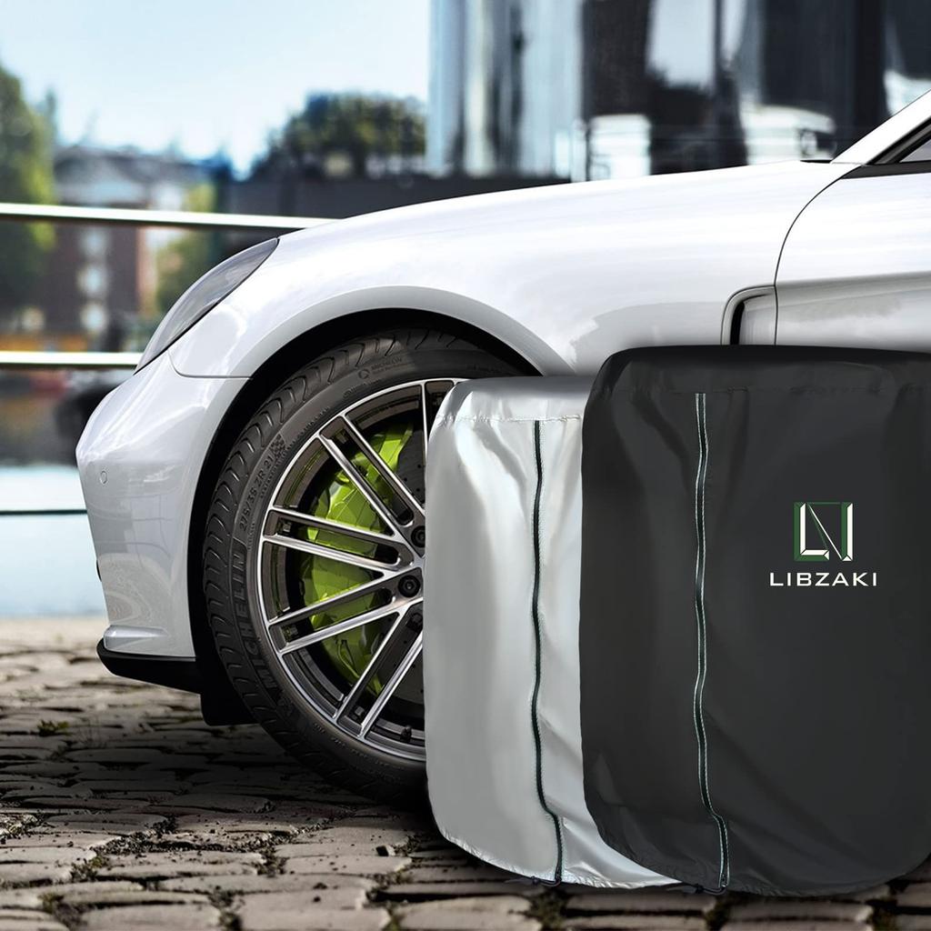 Libzaki Tire Cover Outdoor Waterproof 4 Tire Storage Thick 300D, Width 33.5 in x