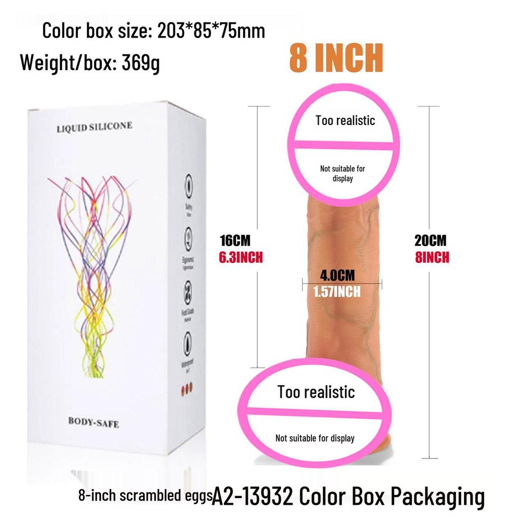 Top-Selling Silicone Realistic Dildo - Large & Soft Easy-to-Insert Women's Masturbator