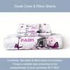 3pcs Pink Beding Set Paris Eifel Tower Print Cozy Soft Duvet Cover Set King Quen Twin Single Sized Dimensions Birthday Gift Girl Bedrom Decor