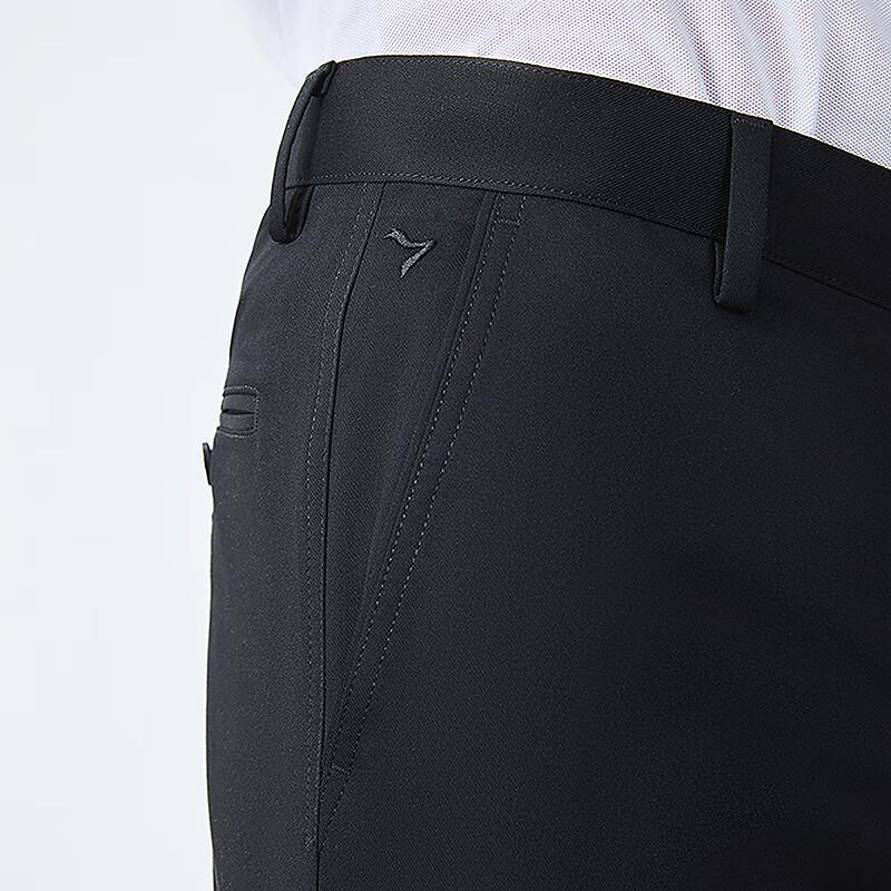 Qipai Men's Bamboo Fiber Straight Leg Business Casual Trousers