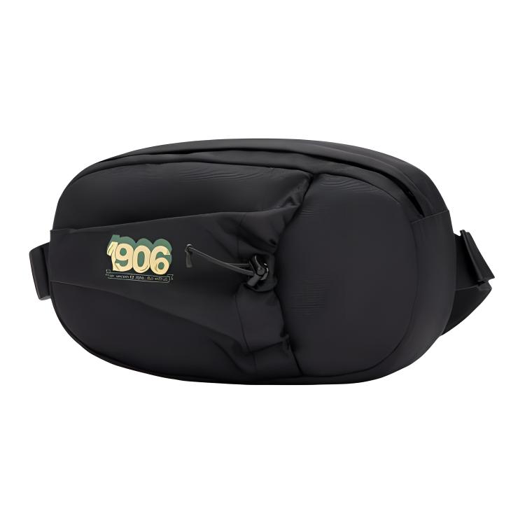 New Balance Sports Casual Versatile Zipper Fabric Chest Bag Waist Bag Small Size Unisex bags Black LAB33415-BK