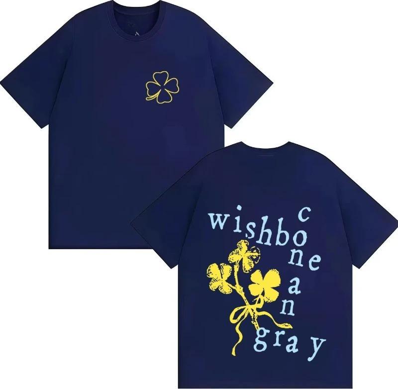 2026 Hot Singer Conan Gray Wishbone Tshrit Harajuku Tshrits Double Sided Print High Quality Aesthetic Streetwear Unisexs Women Tops