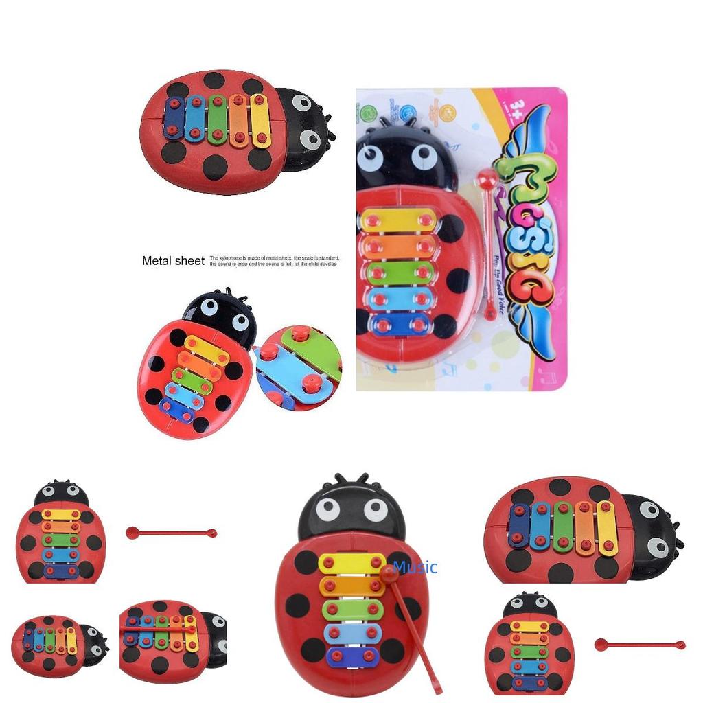 Children's Educational Insect Hand Playing Piano Musical Instrument Toy Early Music Cute Shape For Hand-eye Coordination Musical Talent