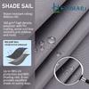 Toldo Triangular 2/3/3.6/5M com Cordas de Fixação Premium Impermeável Respirável Abrigo Solar Velas de Sombra Tecido Toldo Externo