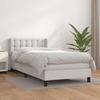 3130746 vidaXL Divan Bed with Mattress White 80x200 Cm Faux Leather