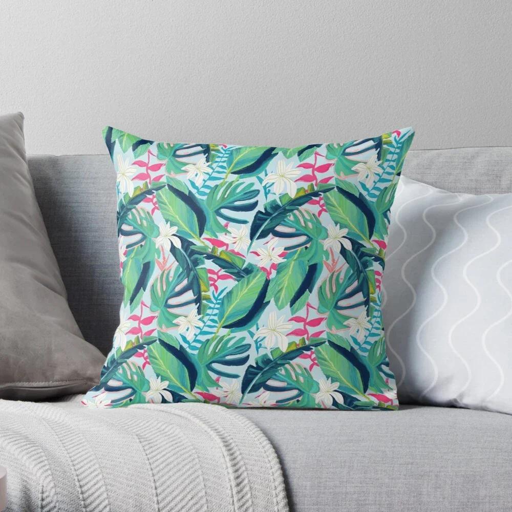 Green Plants Decorative Home Pillow Case Cushion Covers Modern Living Room Sofa House Bed Pillow Coverplush