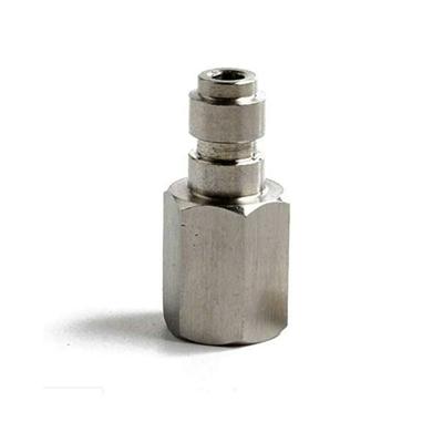 Stainless Steel 8mm Quick-Disconnect Plug Adapter Female Thread PCP Paintball Charging Fittings with Sealing O-Ring 1/8 NPT