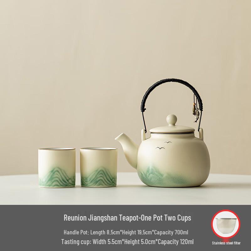Peach Gardenia Ceramic Tea Set
