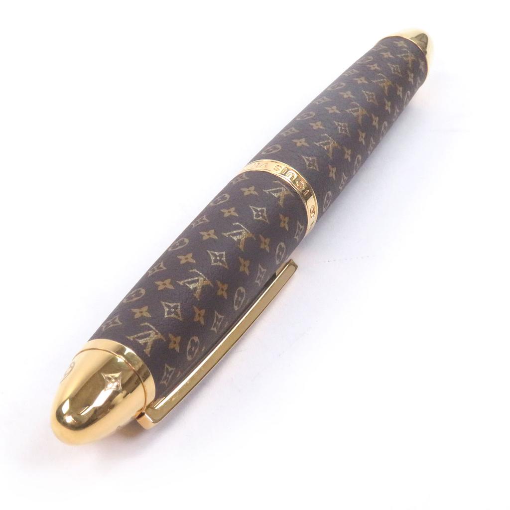 Great LOUIS VUITTON Ballpoint pen Rollerball Pen Dock Monogram Used