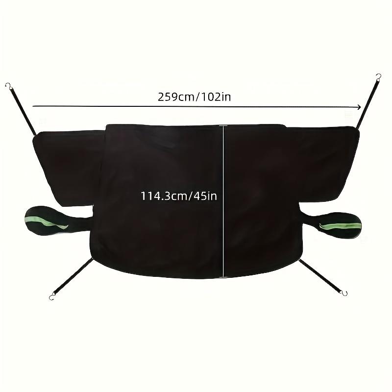 Heavy-Duty Magnetic Car Windshield and Side Window Snow Cover - All-Weather Ice and Snow Shield with Strong Magnetic Grip, Fit for Cars