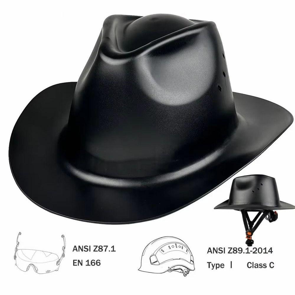 High-density Polyethylene Hard Hat Head Protection Full Brim Hard Hat Construction