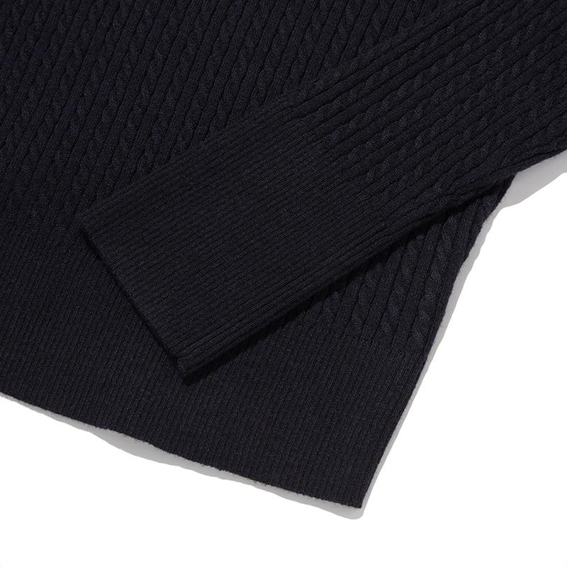 KIRSH Emblem Wappen Round Neck Knit [Navy]