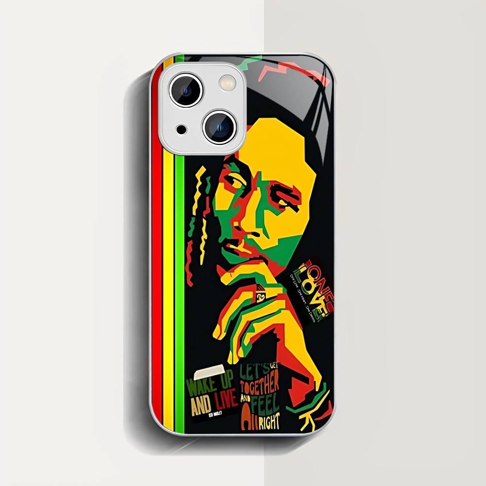 

Bob Marley Rasta Lion Tempered Glass For Iphone 14 13 12 11 Pro Mini XS MAX 14Plus X XS XR Fundas iphone X