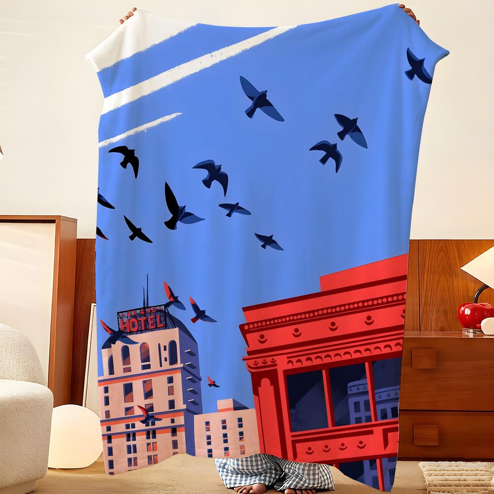 Artist P-Paul S-Sirand Throw Flannel Throw Blanket, Lightweight Cozy, Durable Washable Cute Cool