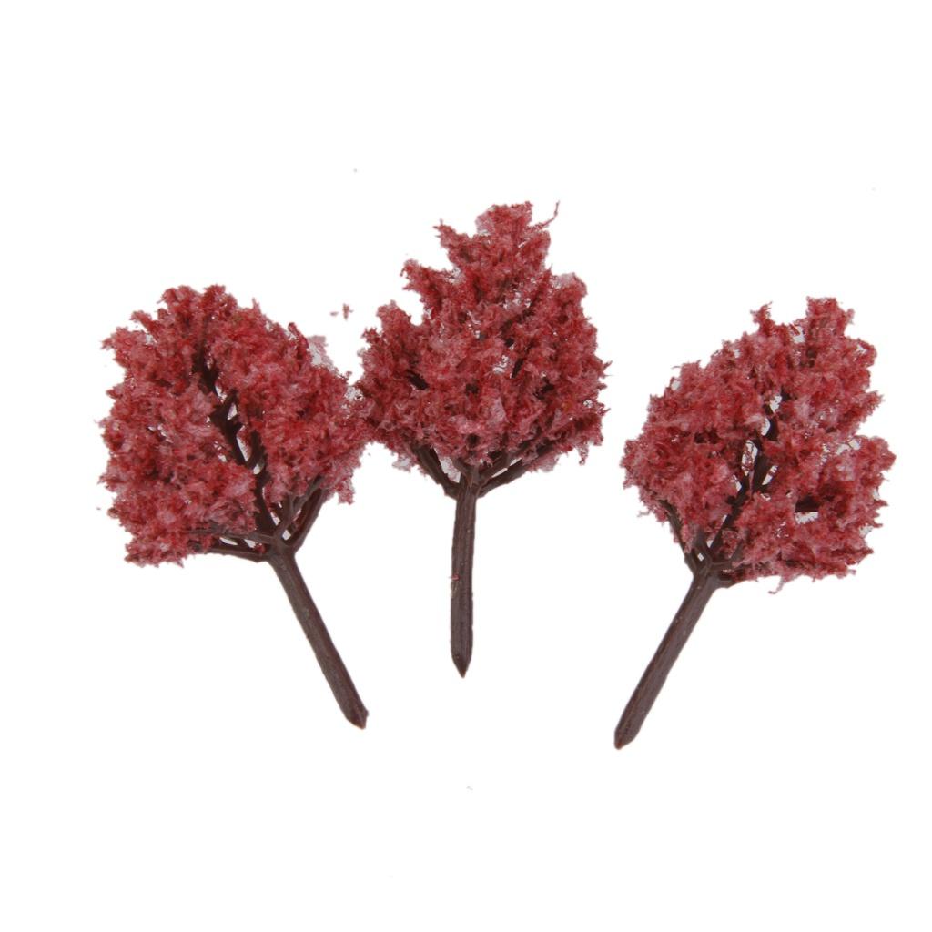 20pcs 1:150 Cypress Model Trees Scale Layout Train Railroad Building Diorama Scenery