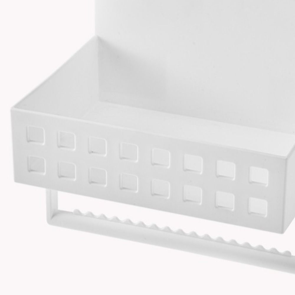 Magnetic Kitchen Organizer Shelf Spice Storage Rack Storage Basket Bathroom