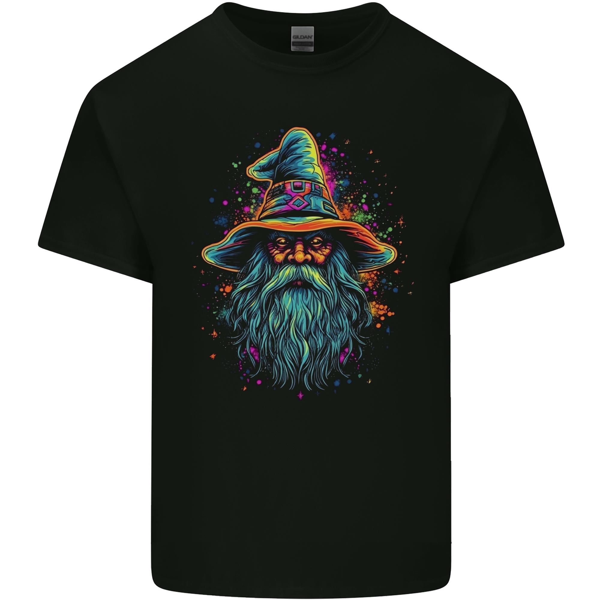 A Trippy Old Fantasy Wizard Unisexs Light Cotton TShirt S